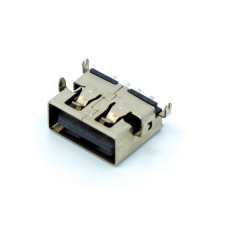 Роз'єм USB, гніздо AF монтажне, для power bank, коротке, 10мм, USB-2AF10-3