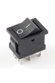 Переключатель клавишный малый KCD1-1-202, 6A, 6 контактов, ON-ON, black