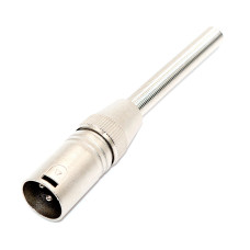 Роз'єм аудіо XLR, штекер CANON 3pin, з пружиною, корпус metal