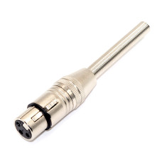 Роз'єм аудіо XLR, гніздо CANON 3pin, з пружиною, корпус металевий