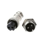 Разъём DC, комплект питания GX20 (штекер + гнездо), 2pin, 20мм