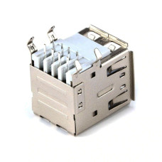 Роз'єм USB, гніздо AF x 2, монтажне в плату, горизонтальне, 2USB-2AF-1