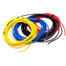Кабель в силіконовій ізоляції 1 жила, 24AWG (1Cx0.2мм2), монтажний, багатожильний, 1м