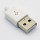 Роз'єм USB, штекер AM, корпус bakelite, пайка на кабель, white