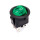 Перемикач клавішний KCD1-8-201N d- 20мм, 220V, 4pin, Green