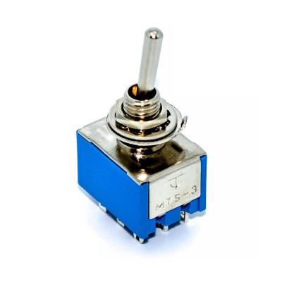 Тумблер MTS-302, 6.0мм, 9pin, 2A 250VAC, ON-ON, red