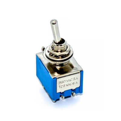 Тумблер MTS-302, 6.0мм, 9pin, 2A 250VAC, ON-ON, red