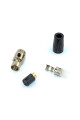 Гніздо mini XLR 4pin, корпус metal, на кабель