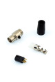 Гніздо mini XLR 4pin, корпус metal, на кабель
