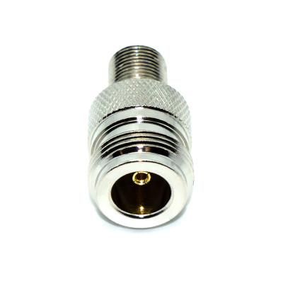 Перехідник RF, гніздо N - гніздо F, корпус metal