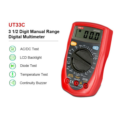 Цифровий мультиметр універсальний UT33C+, UNI-T