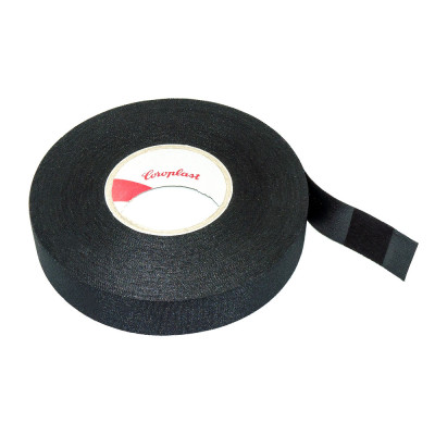 Ізолента матерчата Certoplast/Coroplast TAPE термостійка, 19мм, 25м, чорна, лавсан