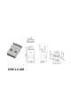 Штекер USB 3.0, AM для флешки, монтажний на плату, USB-3AM-2