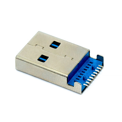 Штекер USB 3.0, AM для флешки, монтажний на плату, USB-3AM-2