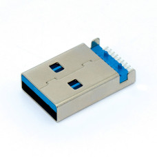 Роз'єм USB 3.0, штекер AM для флешки, монтажний на плату, USB-3AM-2