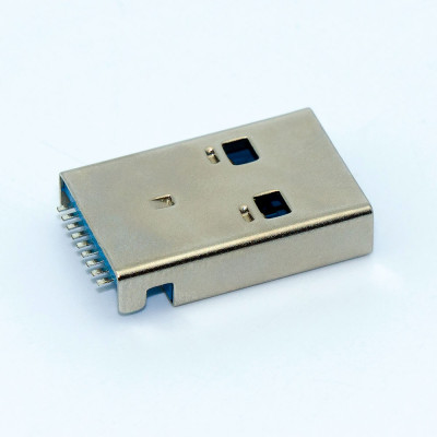 Штекер USB 3.0, AM для флешки, монтажний на плату, USB-3AM-2
