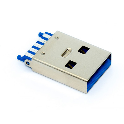 Штекер USB 3.0, AM для флешки, монтажний на плату, USB-3AM-3