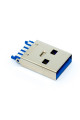 Штекер USB 3.0, AM для флешки, монтажний на плату, USB-3AM-3