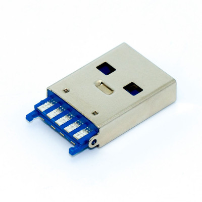 Штекер USB 3.0, AM для флешки, монтажний на плату, USB-3AM-3