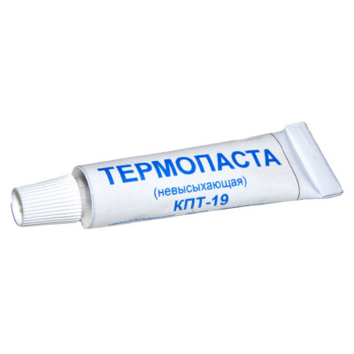 Термопаста КПТ-19 теплопровідна кремнійорганічна, тюбик, 17г