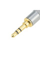 Штекер 3.5мм 4pin (male), gold, корпус metal silver