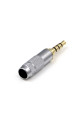 Штекер 3.5мм 4pin (male), gold, корпус metal silver