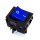 Перемикач широкий KCD2-201N-B, 30A, led 220V, 4pin, Blue