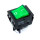 Перемикач широкий KCD2-201N-B, 30A, led 220V, 4pin, Green