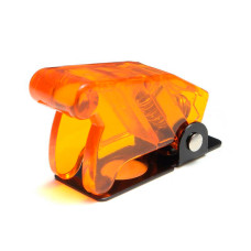 Кришка SAC-01 до тумблера 12мм, корпус прозорий yellow