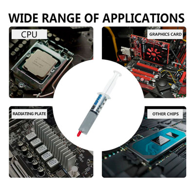 Термопаста GD900 (теплопровідність 4.8 Вт/мК), 7g, сіра, шприц