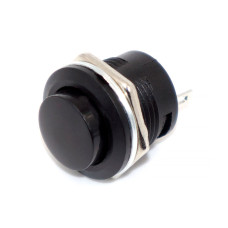 Кнопка без фіксації 16мм R13-507, на замикання, 3A, 2pin, OFF-(ON), гайка