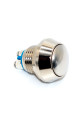 Кнопка антивандальна GQ12B, випукла, IP67, без фіксації OFF-(ON), 2pin, metal