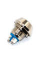 Кнопка антивандальна GQ12B, випукла, IP67, без фіксації OFF-(ON), 2pin, metal