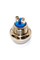 Кнопка антивандальна GQ12B, випукла, IP67, без фіксації OFF-(ON), 2pin, metal