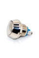 Кнопка антивандальна GQ12B, випукла, IP67, без фіксації OFF-(ON), 2pin, metal