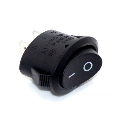 Клавішний перемикач KCD1-9-101 овальний, 220V, 6А, 2pin