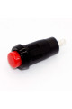 Кнопка без фіксації DS-213K, 10мм, OFF-(ON), 2pin, пластик, червона