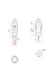 Кнопка без фіксації DS-213K, 10мм, OFF-(ON), 2pin, пластик, червона