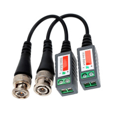Video Balun BNC для CCTV камер відеоспостереження, з кабелем, 400-600м, 2шт, type 2