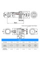 Разъём DC, комплект питания GX12 (штекер + гнездо), 3pin, 12мм