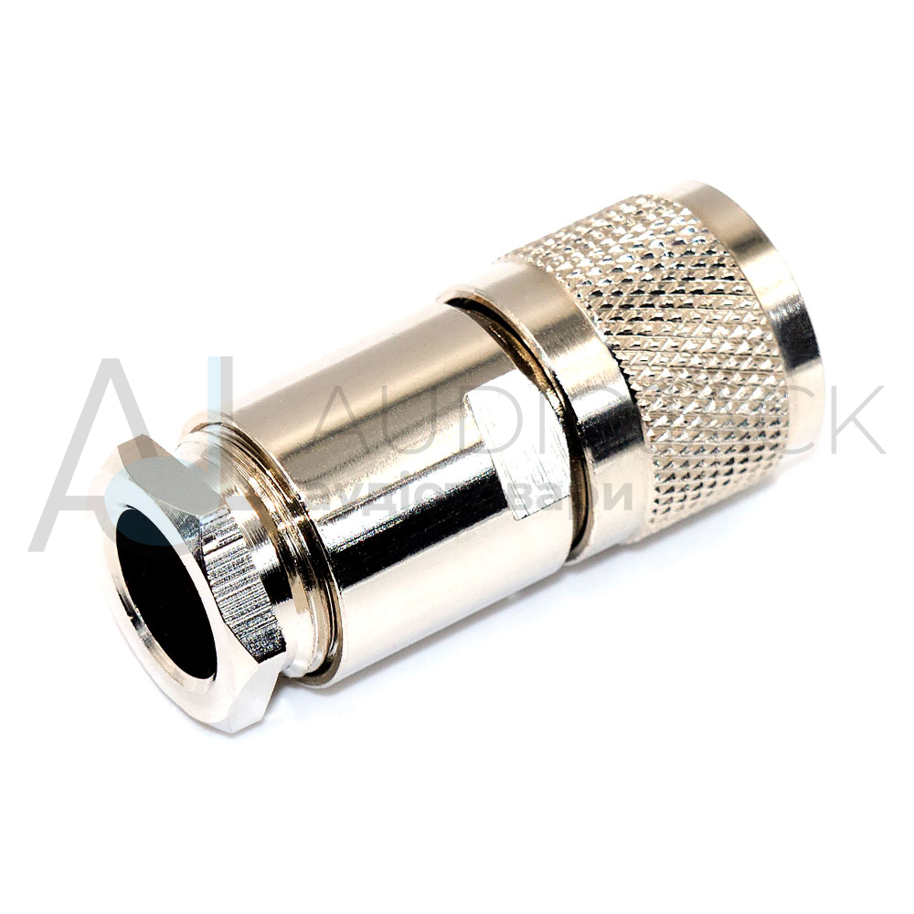 Разъём N type, штекер N-type (male), clamp, пайка на кабель RG-8