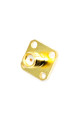 Гніздо SMA (female) standard, монтажне 4 отвори, корпус 12.7х12.7мм, латунь, gold