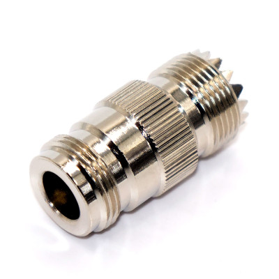 З'єднувач N type – UHF, N-type (female) – UHF (SO239) (female), корпус латунь