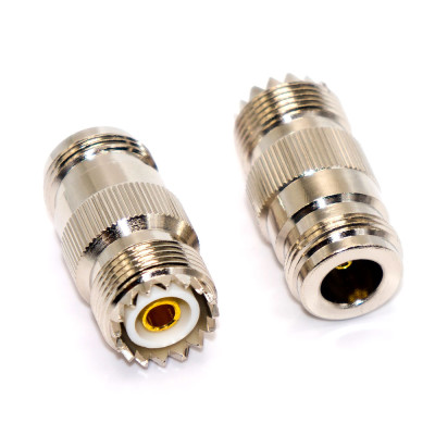 З'єднувач N type – UHF, N-type (female) – UHF (SO239) (female), корпус латунь