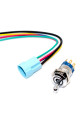 Тумблер авто TS16-11EL, IP67, підсвічування LED RGB 12-24V, 20A, 6pin