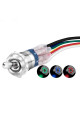 Тумблер авто TS16-11EL, IP67, підсвічування LED RGB 12-24V, 20A, 6pin