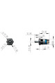 Тумблер авто TS16-11EL, IP67, підсвічування LED RGB 12-24V, 20A, 6pin