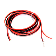 Кабель силіконовий 20AWG, 2Cx0.50мм2, гнучкий, червоно-чорний, 1м