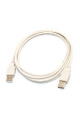 Шнур USB, штекер АM - штекер АM, кабель сірий, v.2.0, довжина - 1.8м