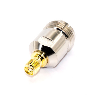 Перехідник SMA standard (female) - N type (female), корпус metal, тип 1